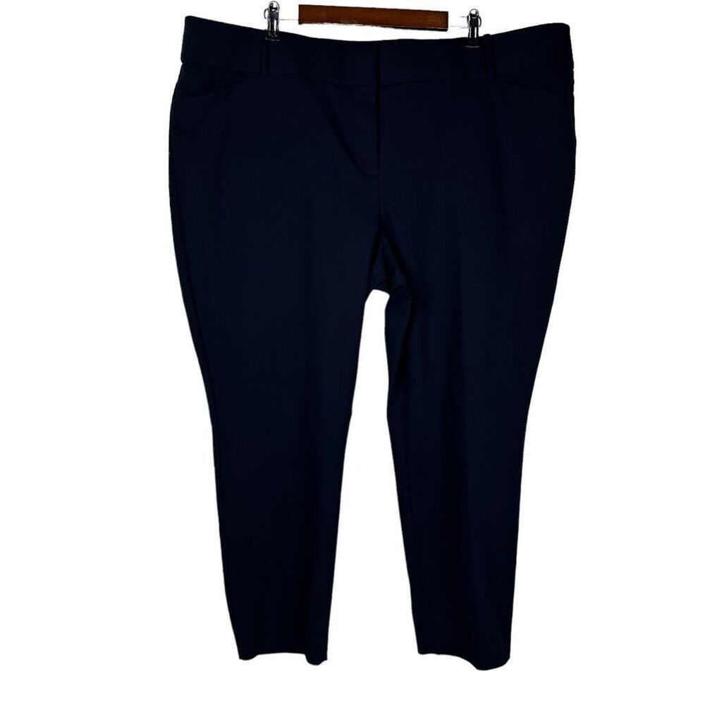Loft Plus Marisa Skinny Blue Pants Trousers Back Seam size 24